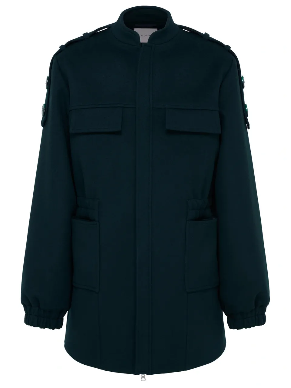 marcel-ostertag-jacke-wolle-petrol-blue-hour-m-l image 1