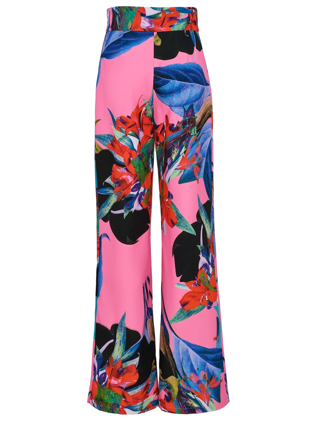 marcel-ostertag-damen-hose-blumenprint-pink-xs-baumwolle image 2