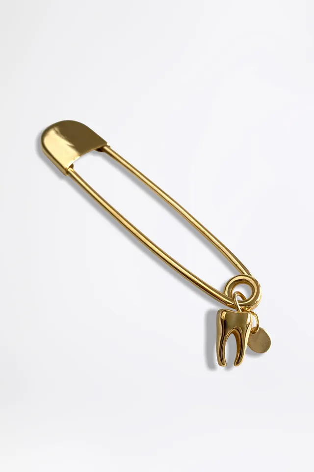 esther-perbandt-tooth-sicherheitsnadel-gold-brosche-zahn-anh-nger image 1