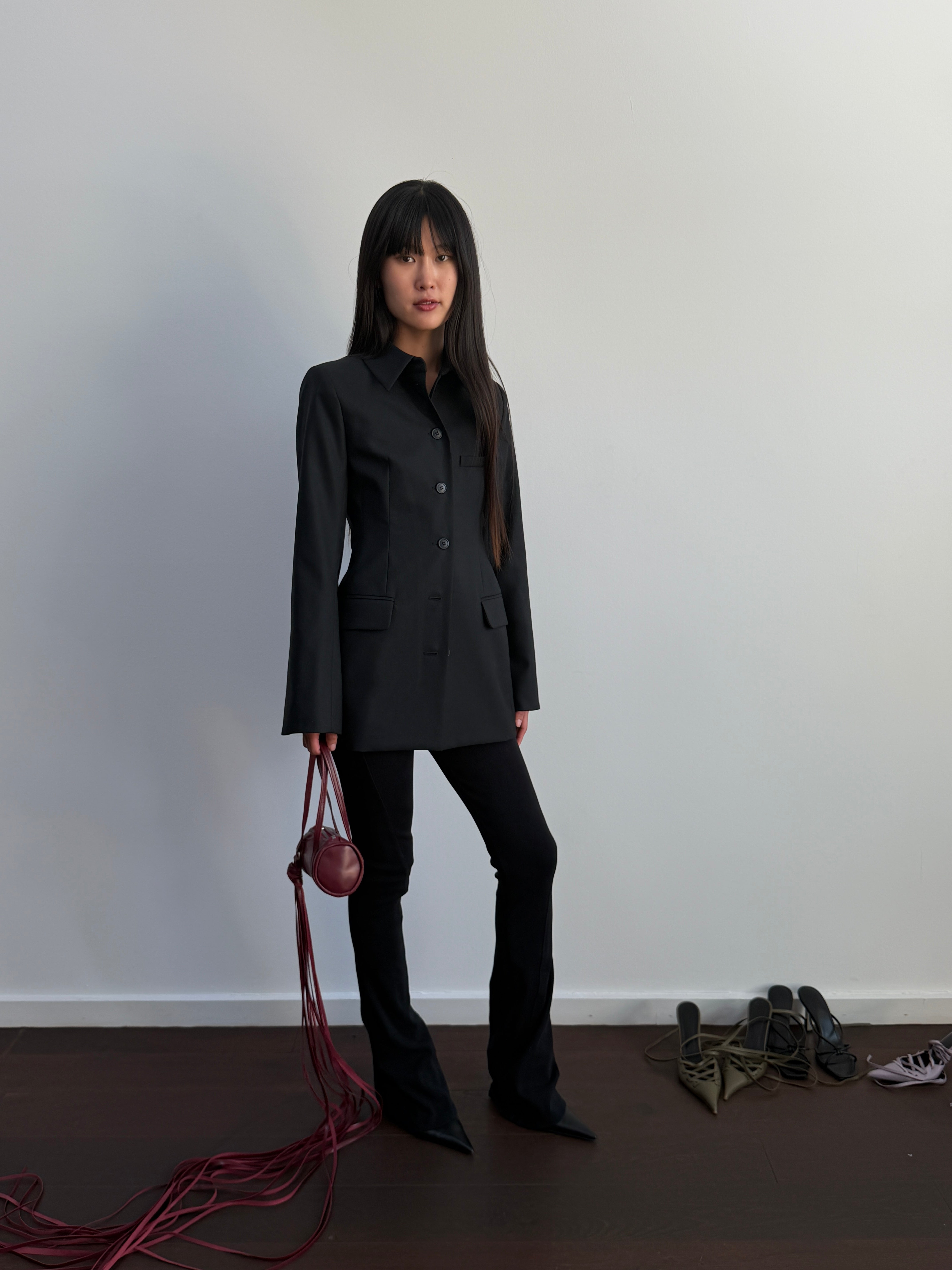 ioannes-tailored-jacket-blazer-poly-wolle-tailliert-deadstock image 3