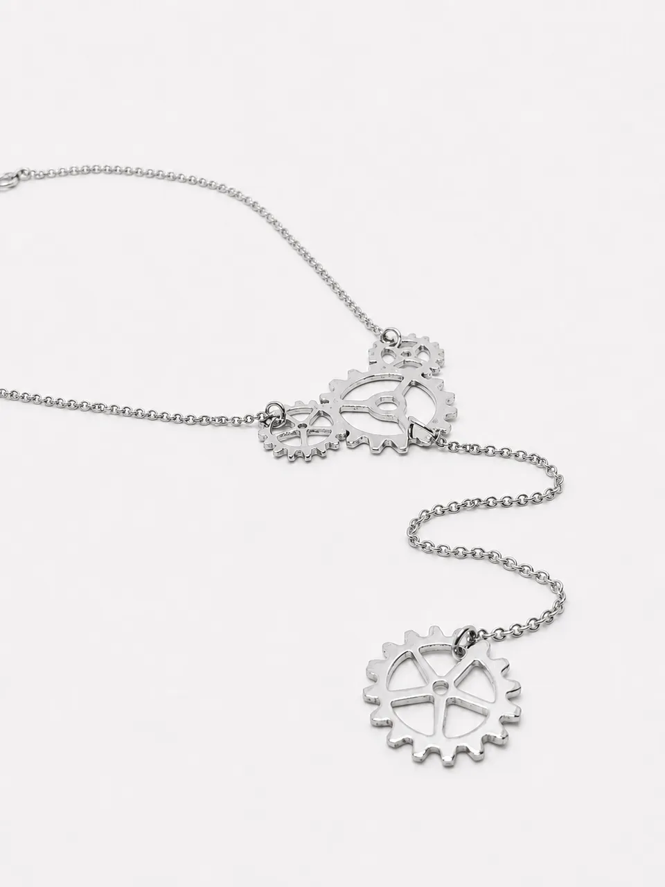 esther-perbandt-gearwheel-lange-silber-halskette-silber image 1