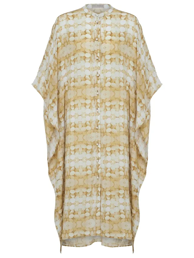 marcel-ostertag-kaftan-seide-perlmutt-onesize-kleid image 1