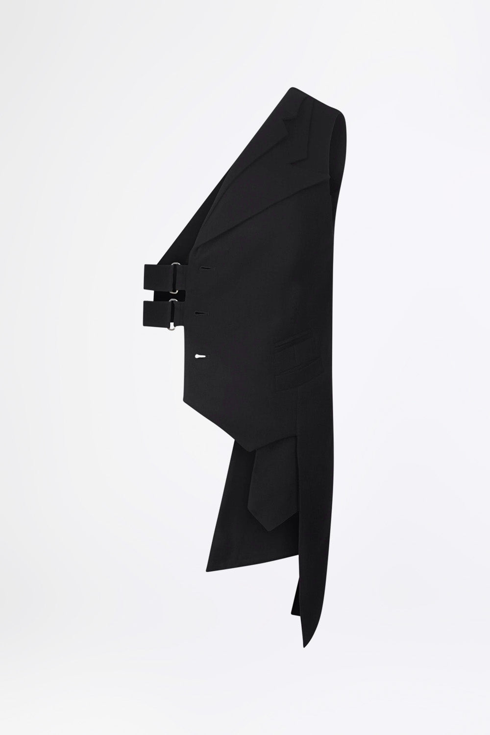 esther-perbandt-half-fin-weste-schwarz-wolle-kaschmir image 2