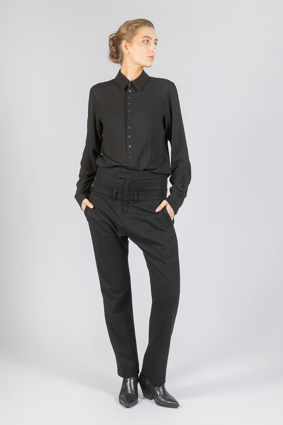esther-perbandt-george-shirt-damen-schwarz-viskose image 8