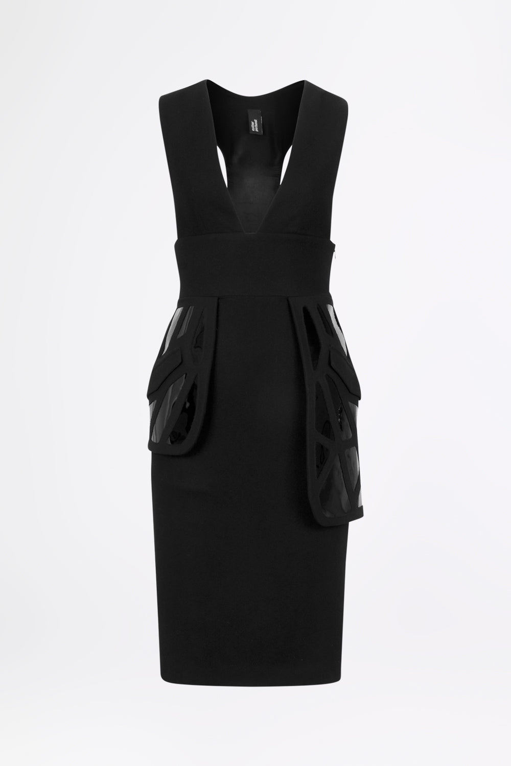 esther-perbandt-mosquito-kleid-schwarz-wolle-enges-minikleid image 2