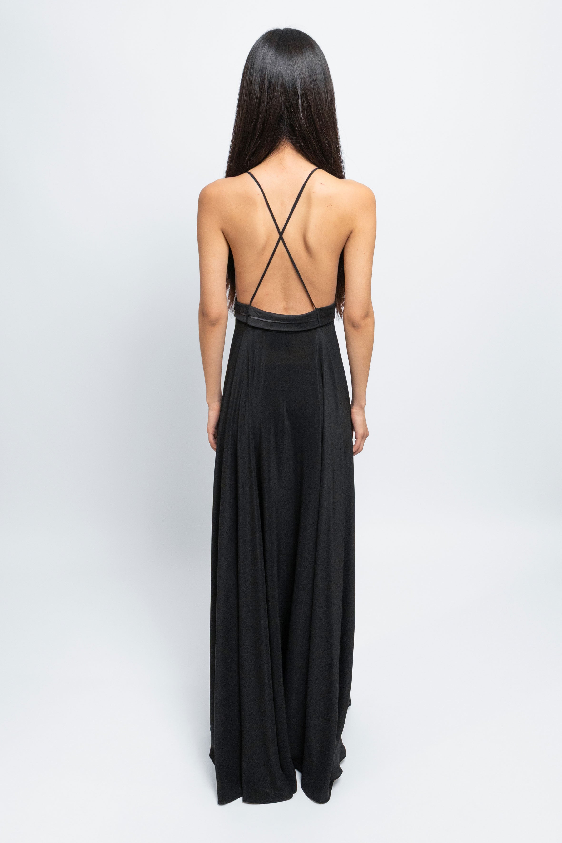 esther-perbandt-rooftop-waistband-kleid-damen-schwarz-seide image 7