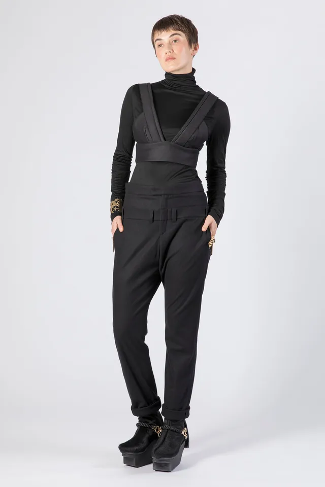 esther-perbandt-bustier-top-damen-schwarz-baumwolle image 1
