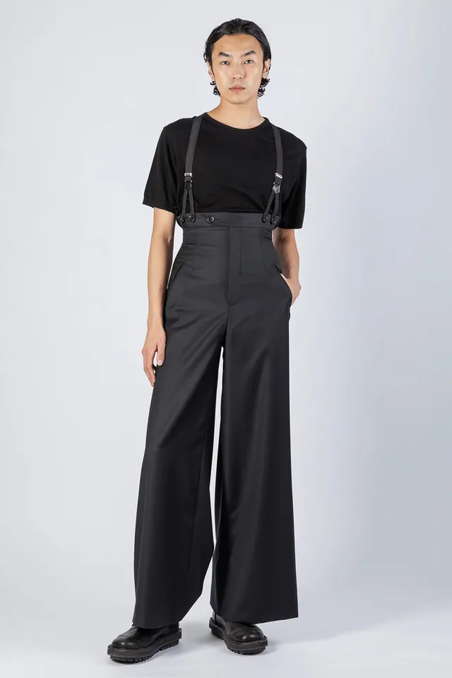 esther-perbandt-highwaist-hose-herren-schwarz-wolle image 1