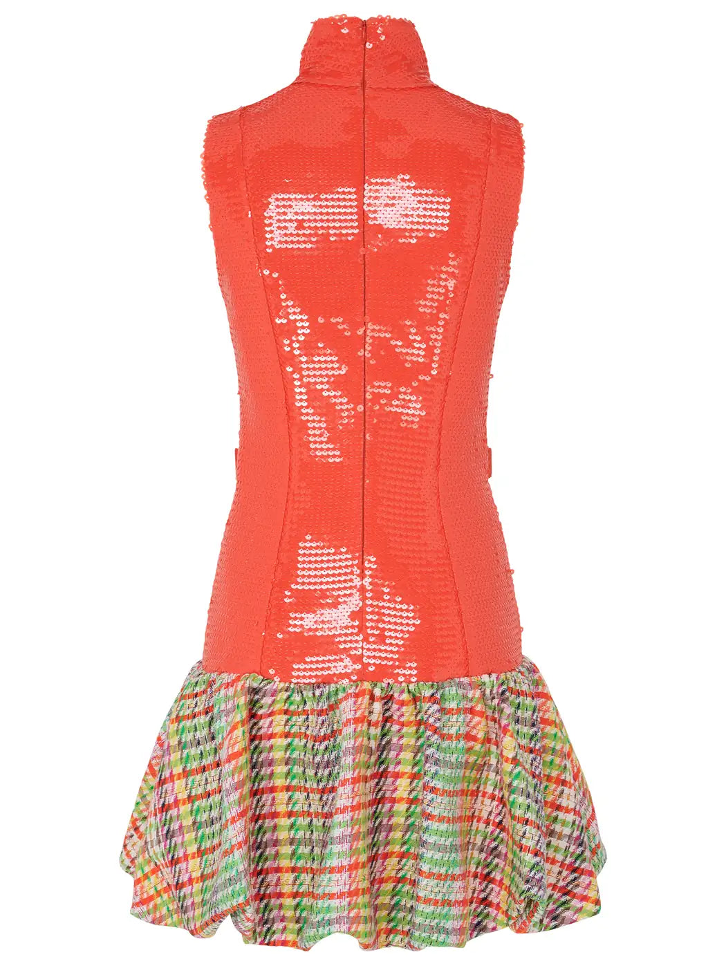 marcel-ostertag-damen-kurzkleid-paillette-orange-paillettenkleid image 2