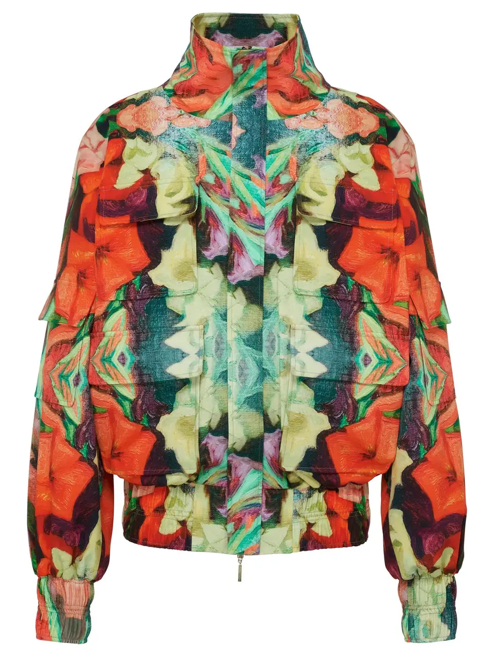 marcel-ostertag-unisex-bomberjacke-flower-abstract-bunt image 1