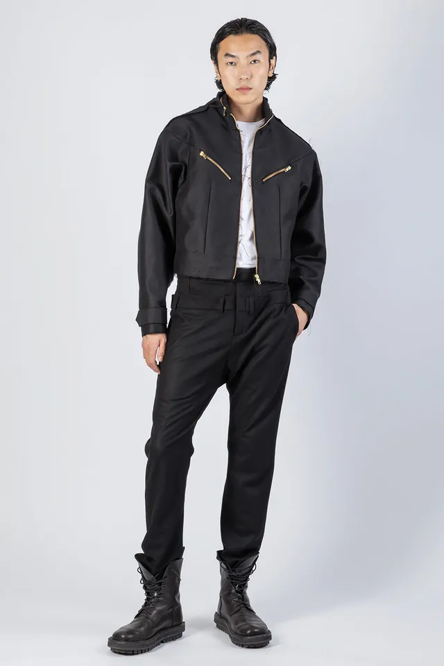 esther-perbandt-marfa-jacke-herren-schwarz-baumwolle-kapuze image 1