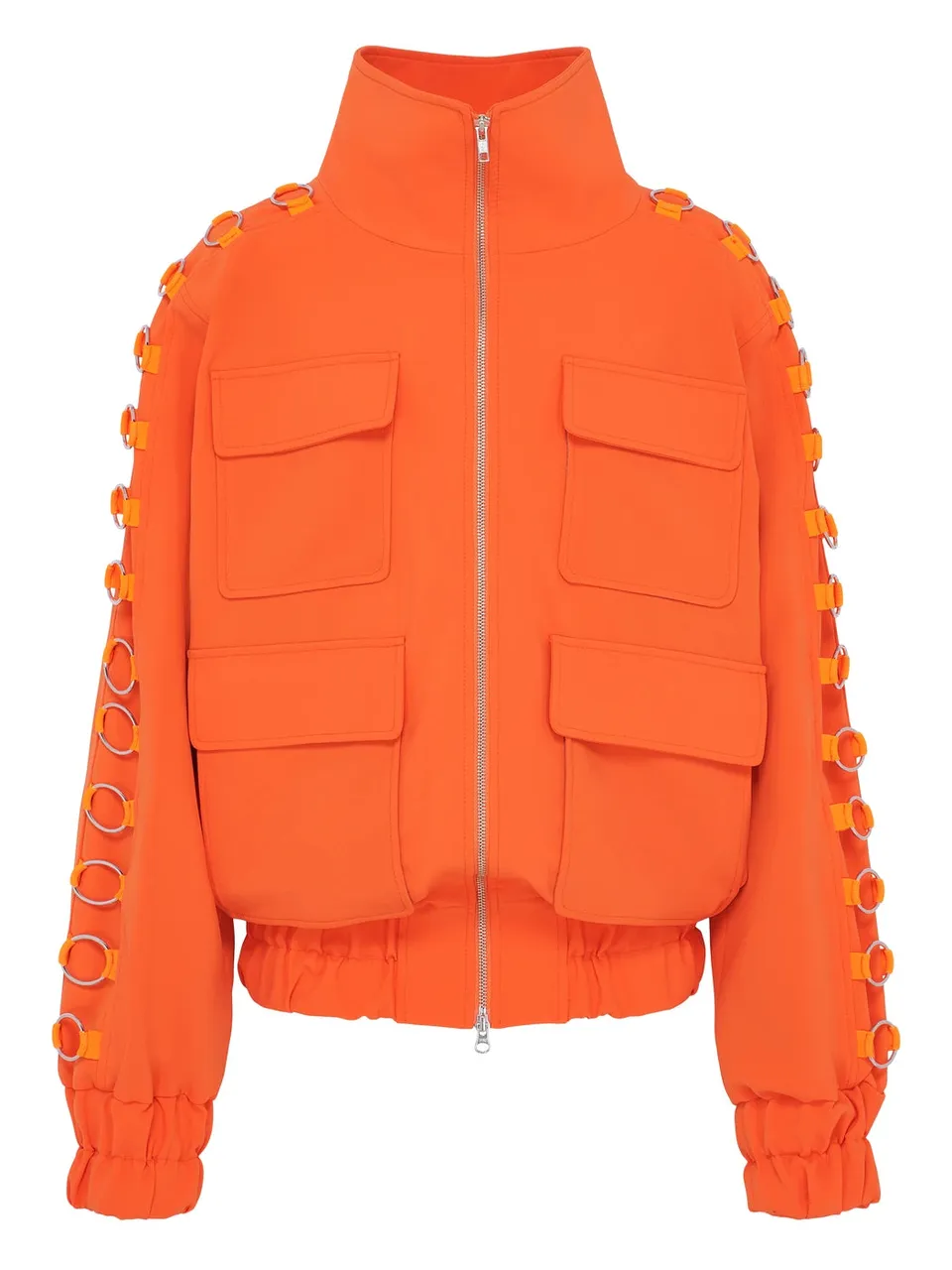 marcel-ostertag-ringe-bomberjacke-orange-damen-nylon image 1