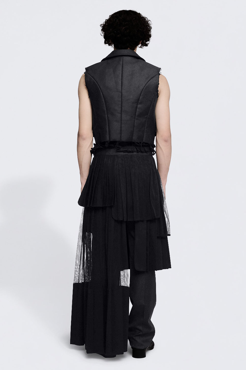 esther-perbandt-mesh-rock-herren-schwarz-asymmetrisch image 4
