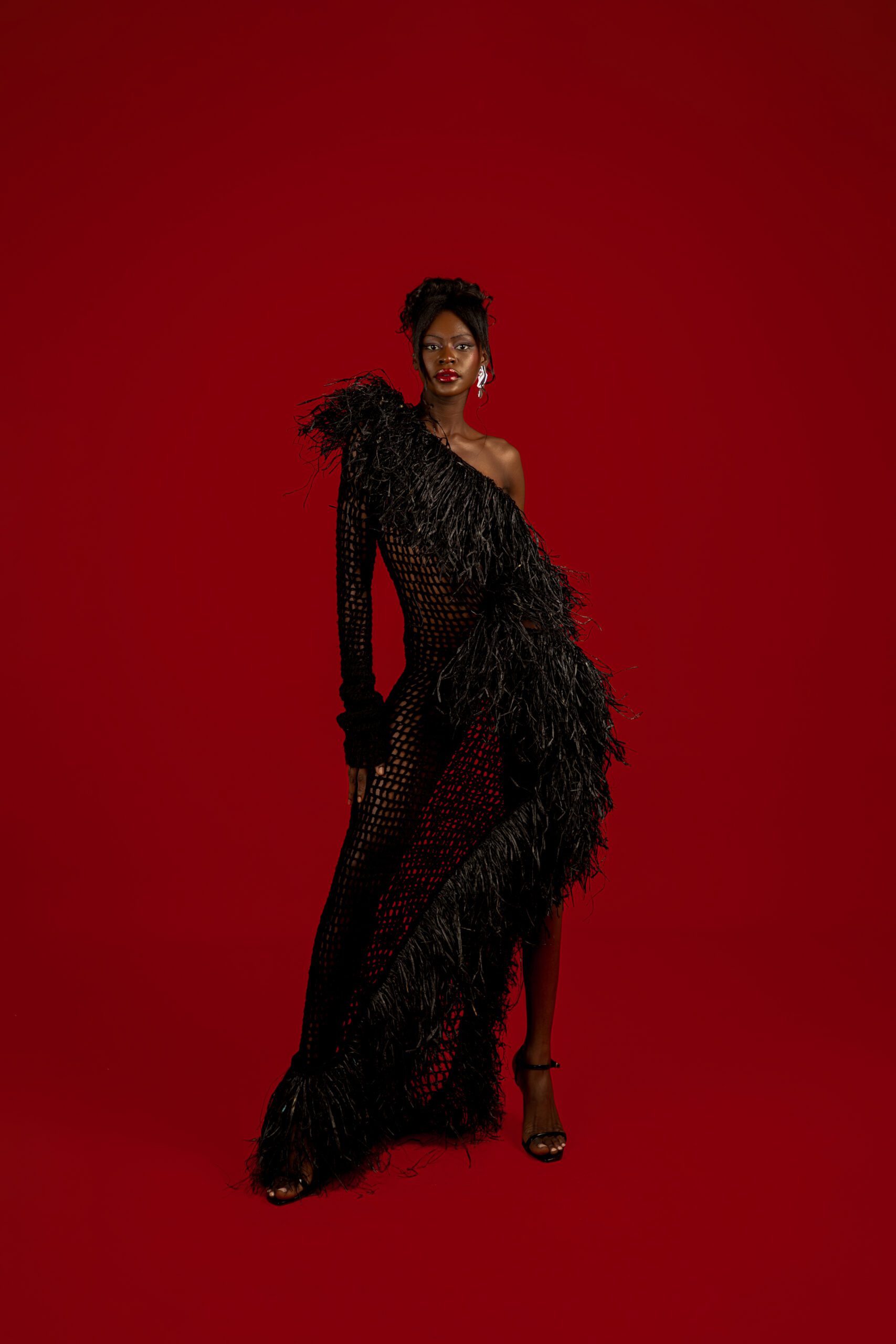 fruch-chachki-kleid-h-kelkleid-wolle-cut-out-raffia image 1