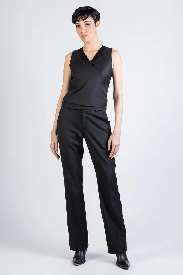 esther-perbandt-missy-top-schwarz-satinkragen image 1