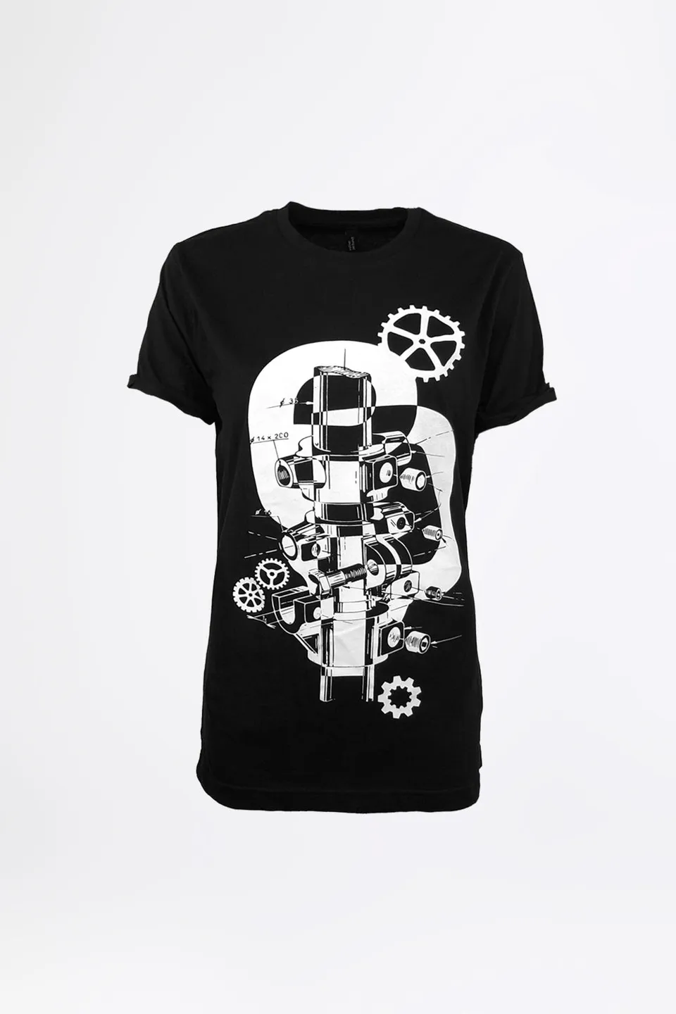esther-perbandt-dream-machine-t-shirt-herren-schwarz-bio-baumwolle image 1