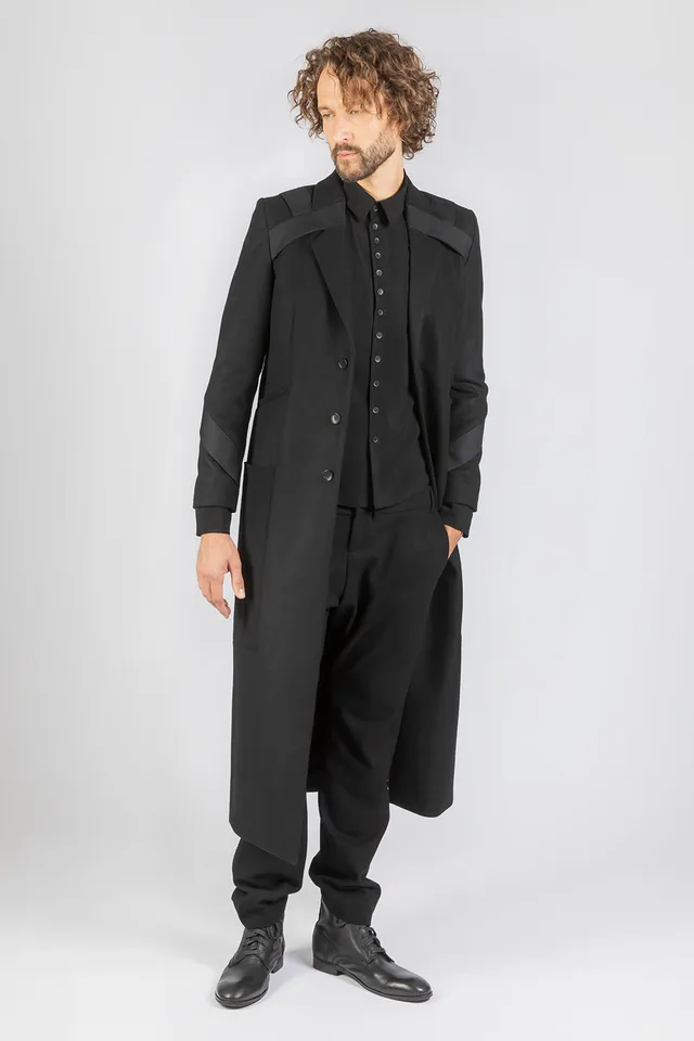 esther-perbandt-bond-mantel-herren-schwarz-reine-wolle image 1