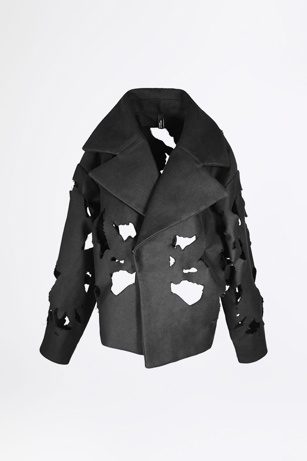 esther-perbandt-bird-cutout-jacke-damen-schwarz-baumwolle image 2