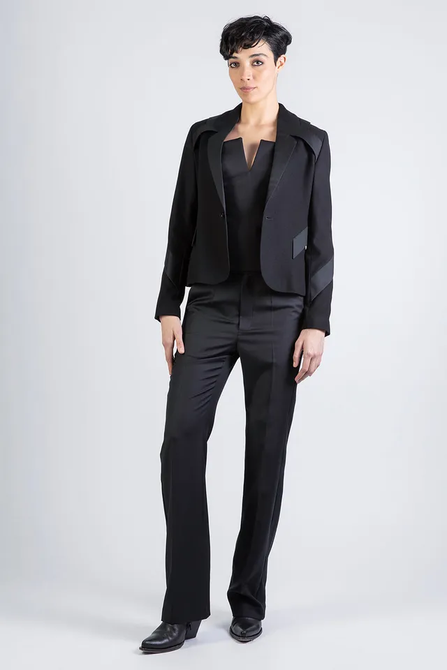 esther-perbandt-smoking-cashmere-hose-schwarz-stoffhose-damen image 1