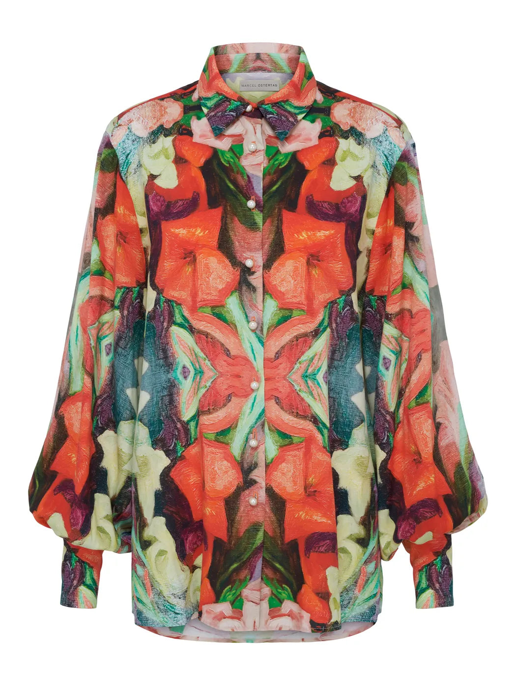 marcel-ostertag-flower-abstract-bluse-multicolor-viskose-xs image 1