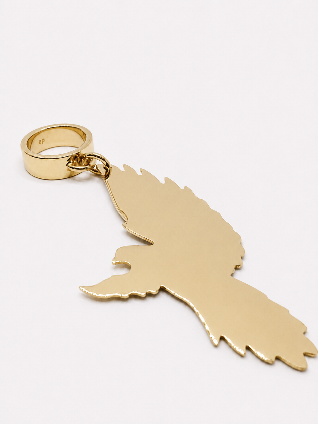 esther-perbandt-bird-ring-gold-gr-54-vogel-goldring-messing image 2