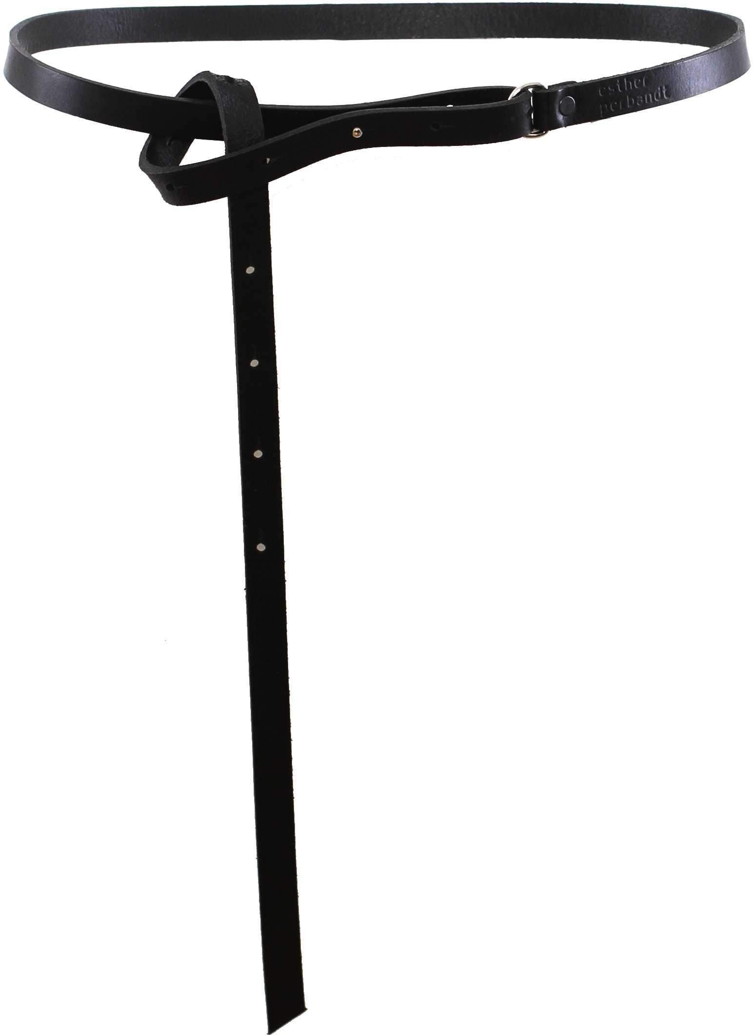 esther-perbandt-knot-g-rtel-schwarz-rindsleder-verstellbar image 7