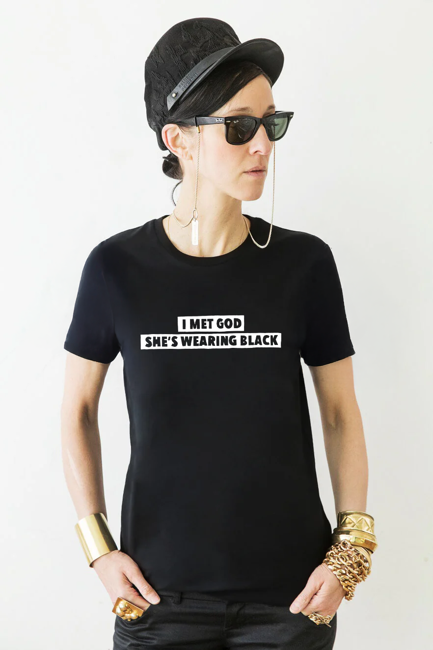 esther-perbandt-i-met-god-t-shirt-damen-schwarz-bio image 2