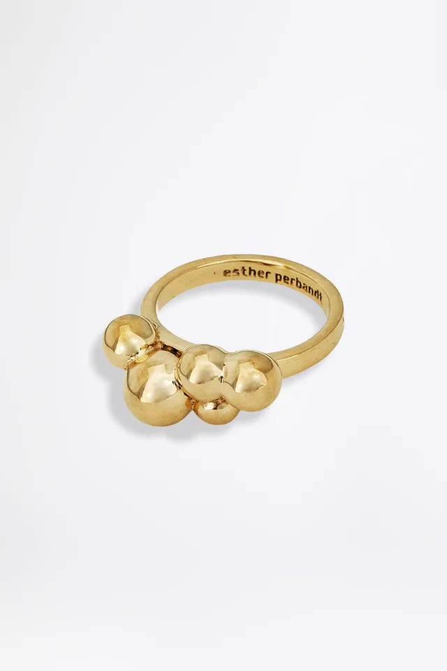 esther-perbandt-fine-bubble-ring-gold-edelstahl-zart image 1