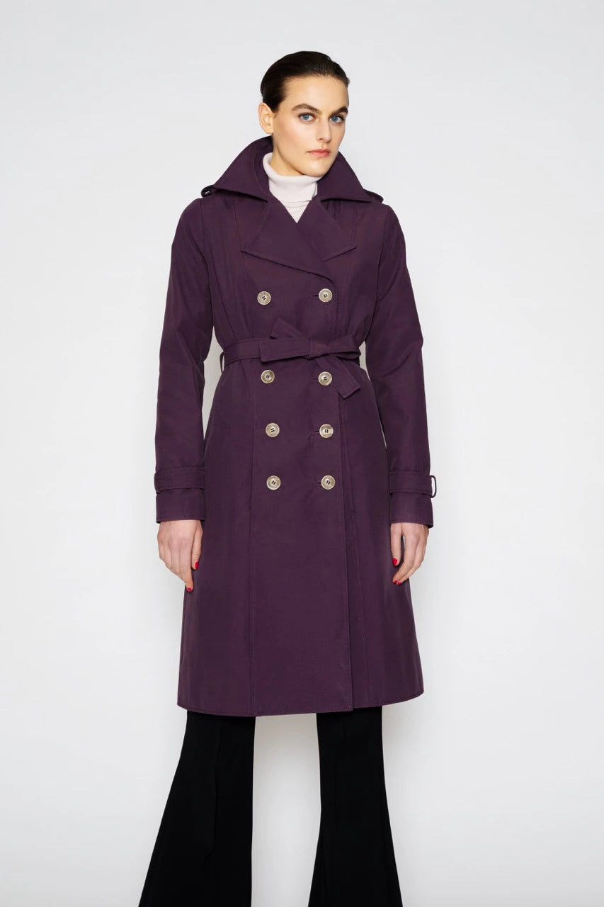 marcel-ostertag-trenchcoat-damen-38-aubergine image 1