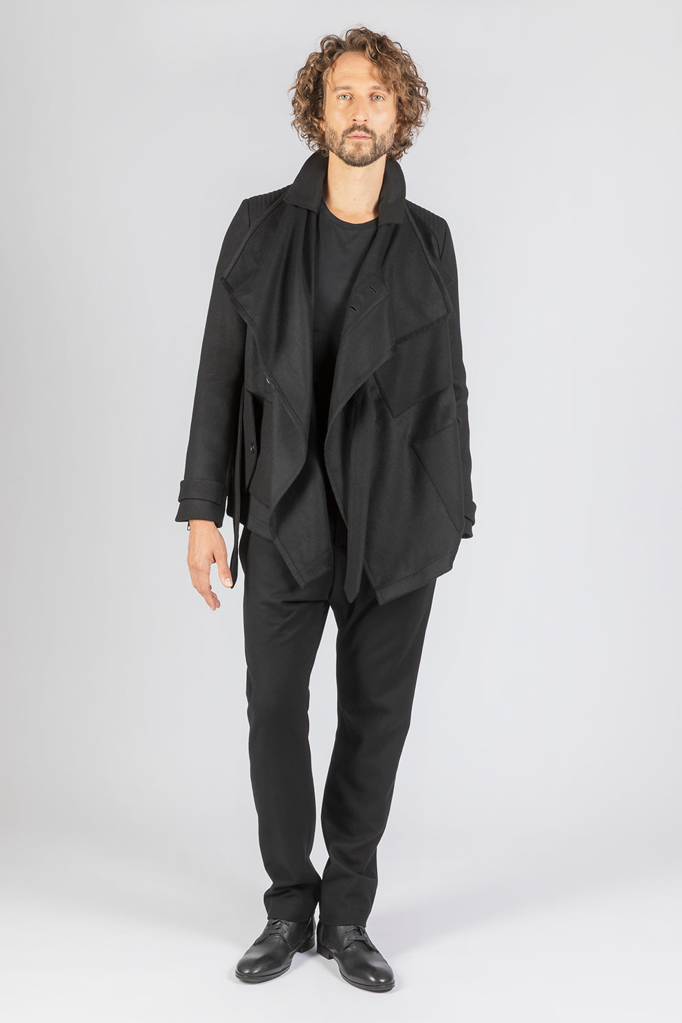 esther-perbandt-biker-herrenjacke-schwarz-wolle image 4
