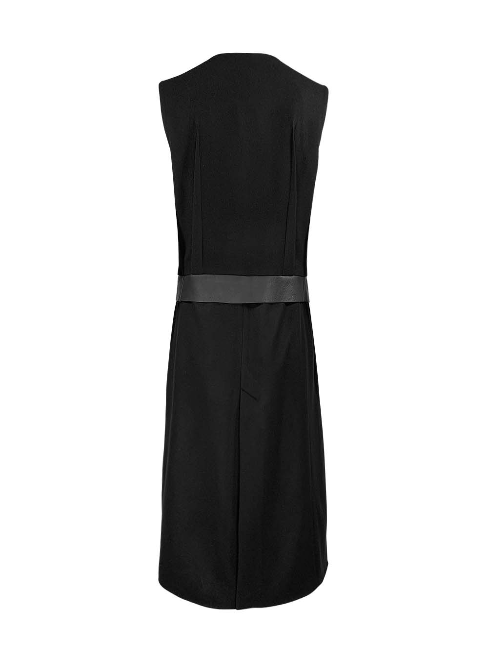 esther-perbandt-dart-long-weste-schwarz-wolle-leder image 8