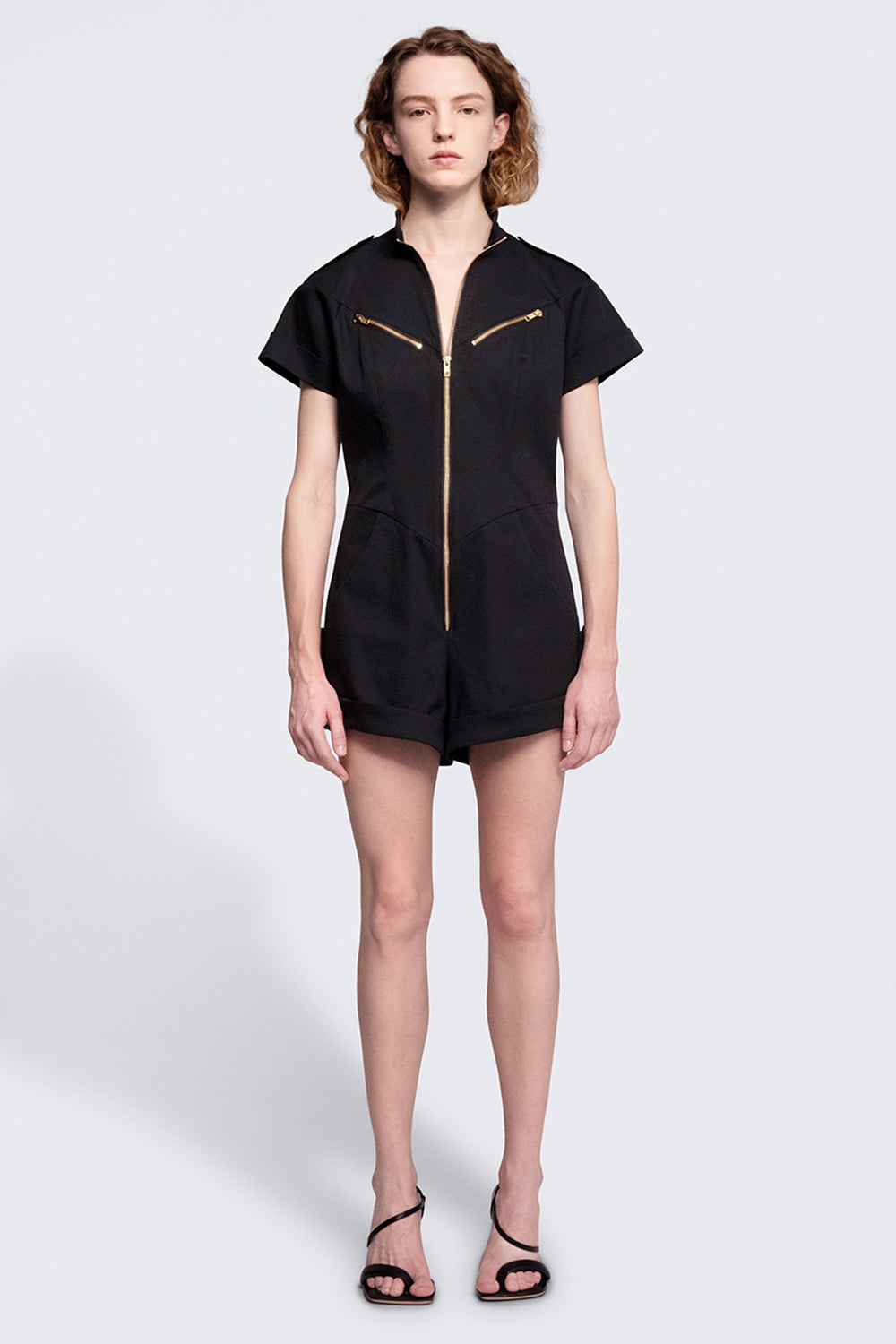 esther-perbandt-marfa-overall-damen-schwarz-kurz-baumwolle image 1