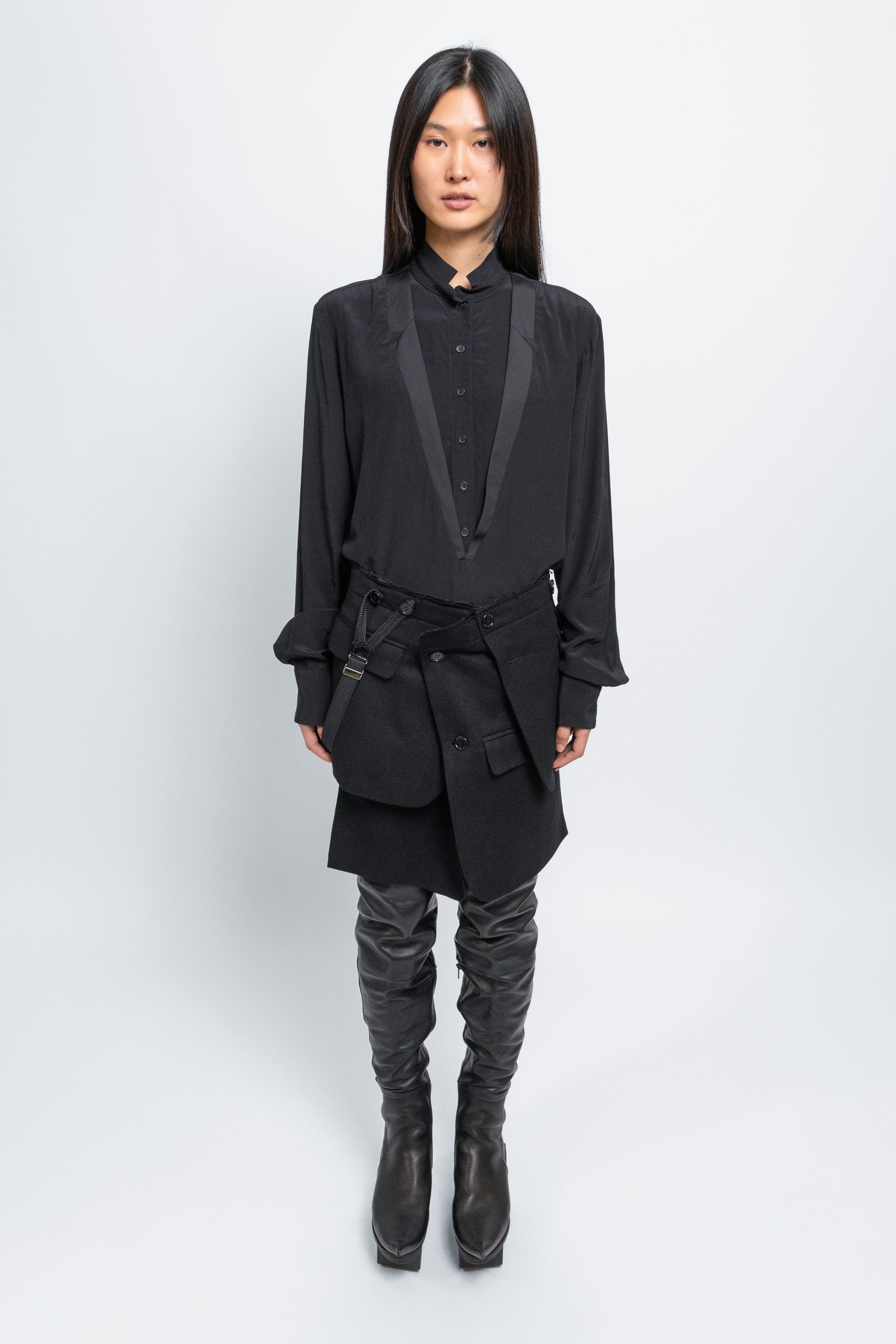 esther-perbandt-dinner-rock-damen-schwarz-asymmetrisch image 1