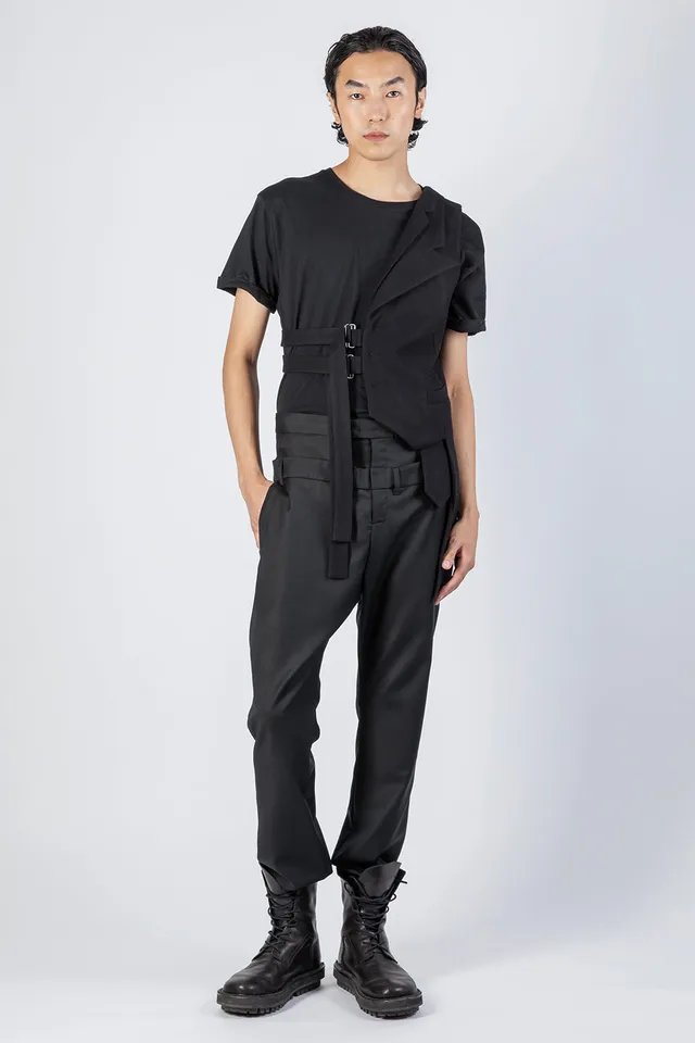 esther-perbandt-half-fin-weste-herren-schwarz-48-wolle-kaschmir image 1