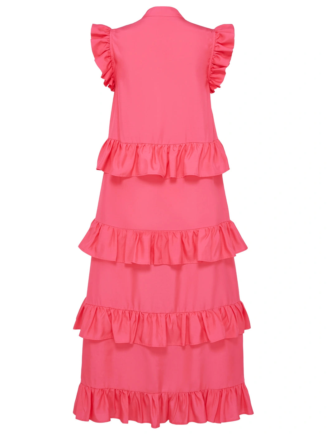 marcel-ostertag-midikleid-seide-pink-volants-gr-xs-l image 3