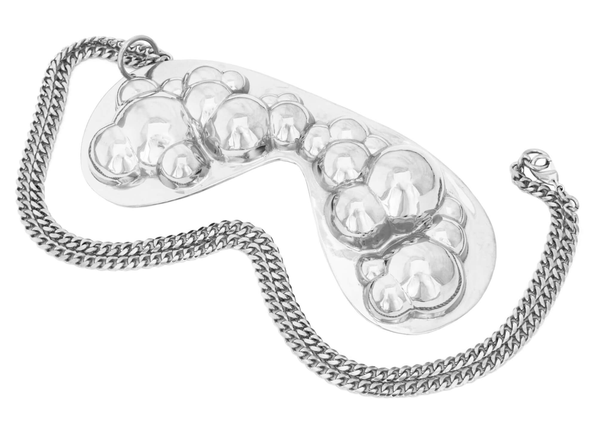 esther-perbandt-sleepmask-bubble-halskette-silber-60-cm image 3
