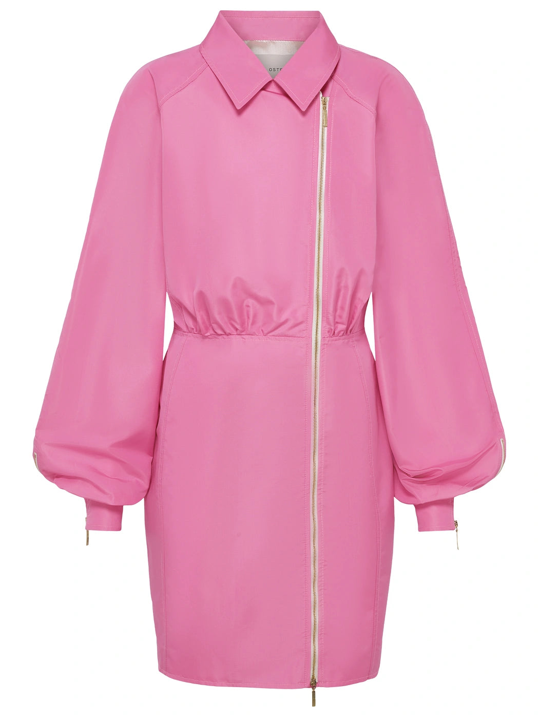 marcel-ostertag-damen-kleid-zipper-pink-seide-tailliert image 3