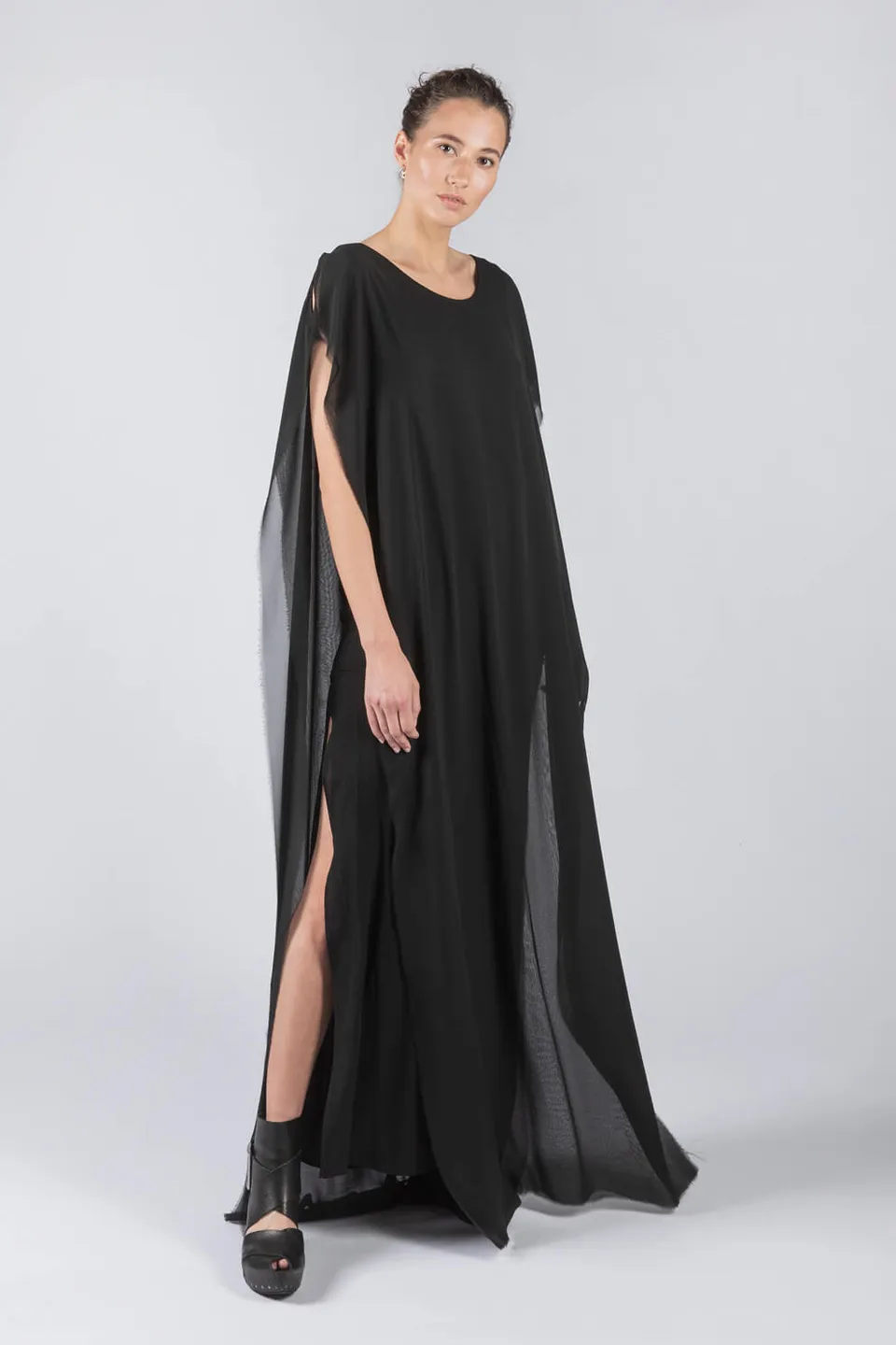esther-perbandt-flag-long-kleid-damen-schwarz-viskose image 1
