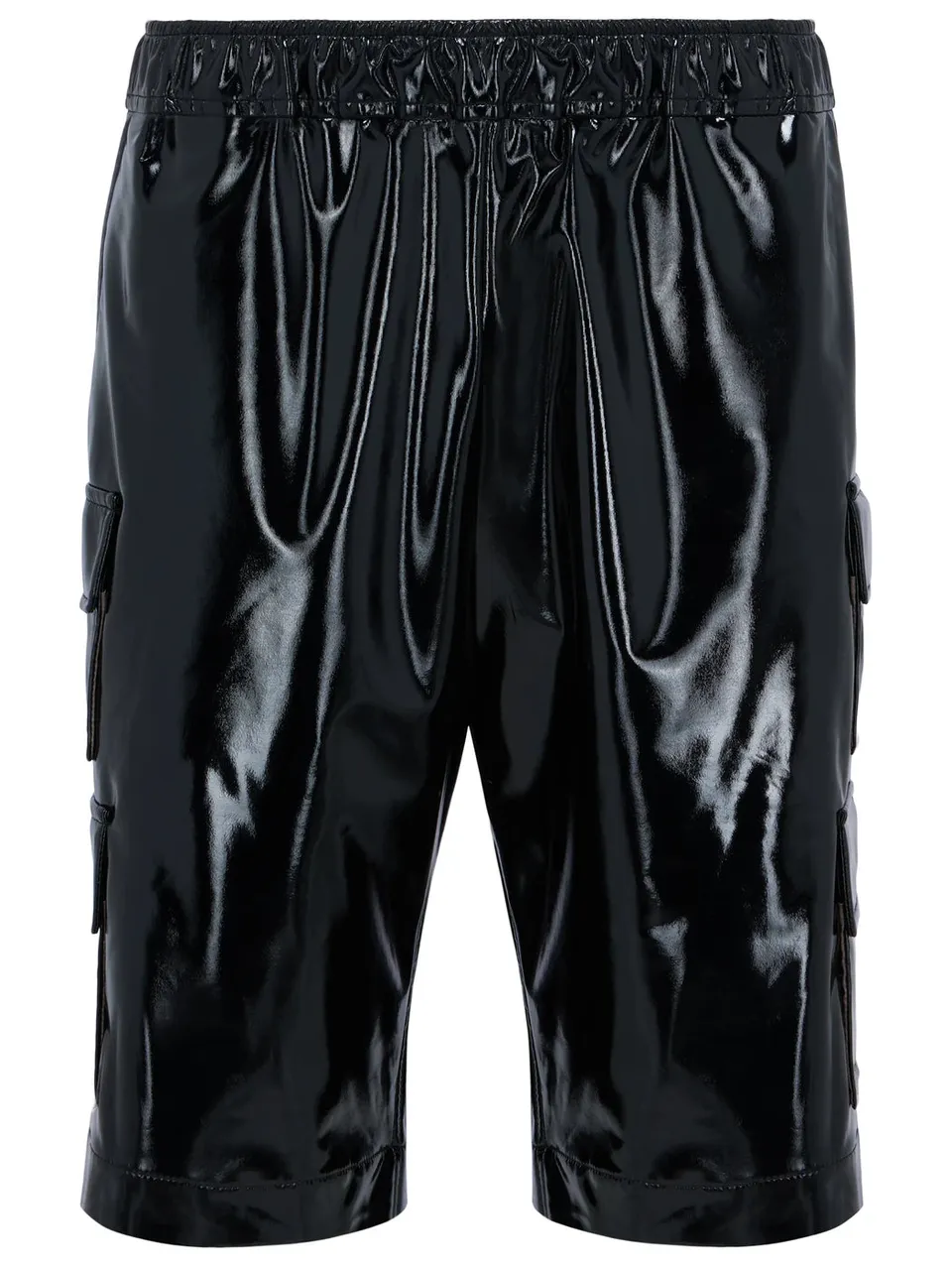 marcel-ostertag-cargoshorts-lack-schwarz image 1
