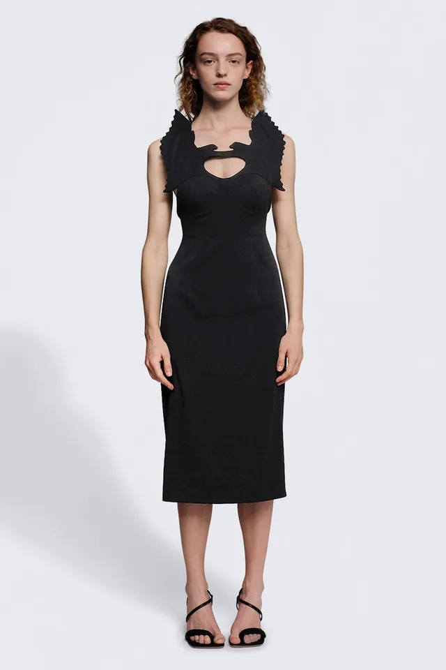esther-perbandt-bird-kleid-schwarz-eng-viskose image 1