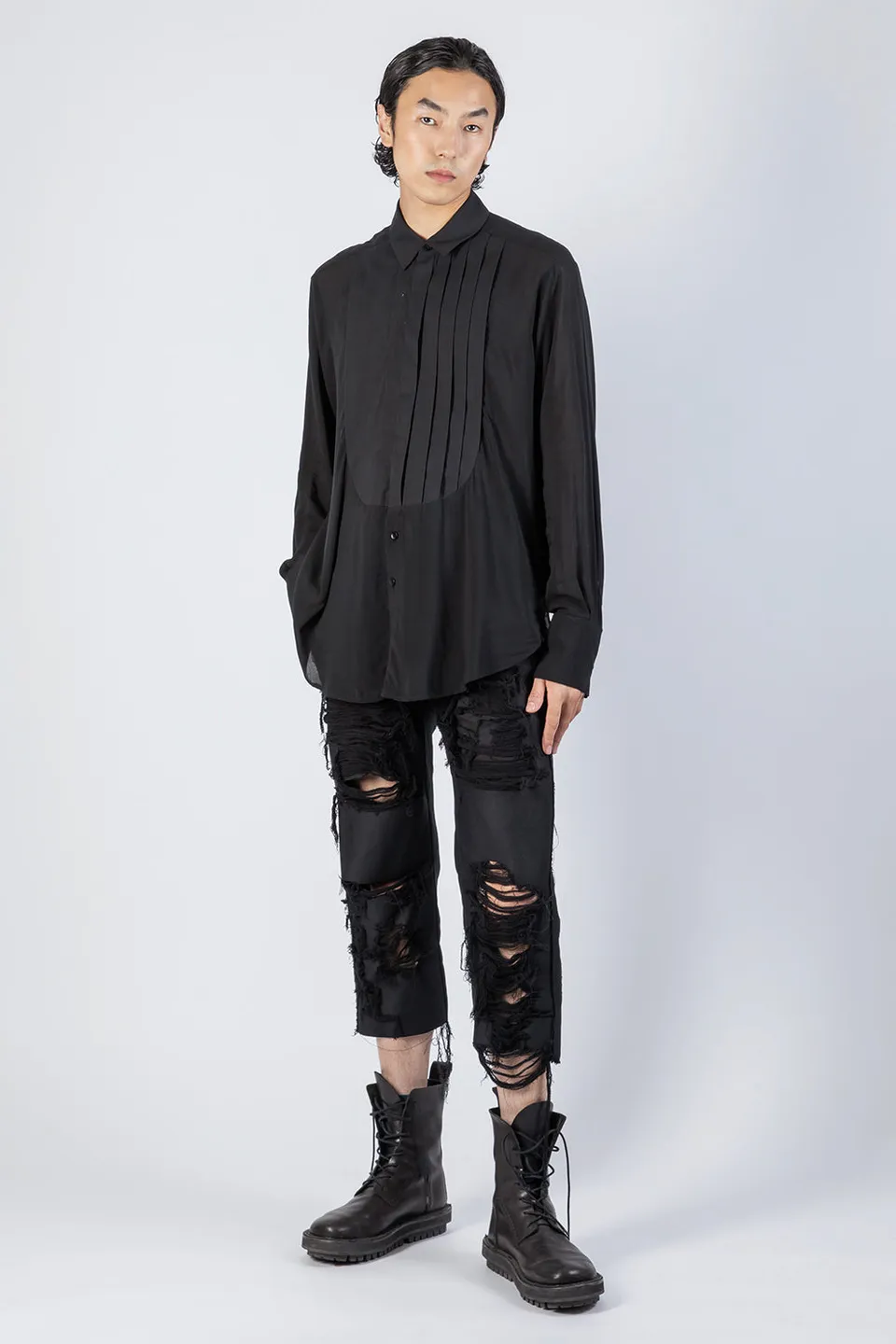 esther-perbandt-gentlemen-hemd-herren-schwarz-oversize image 1