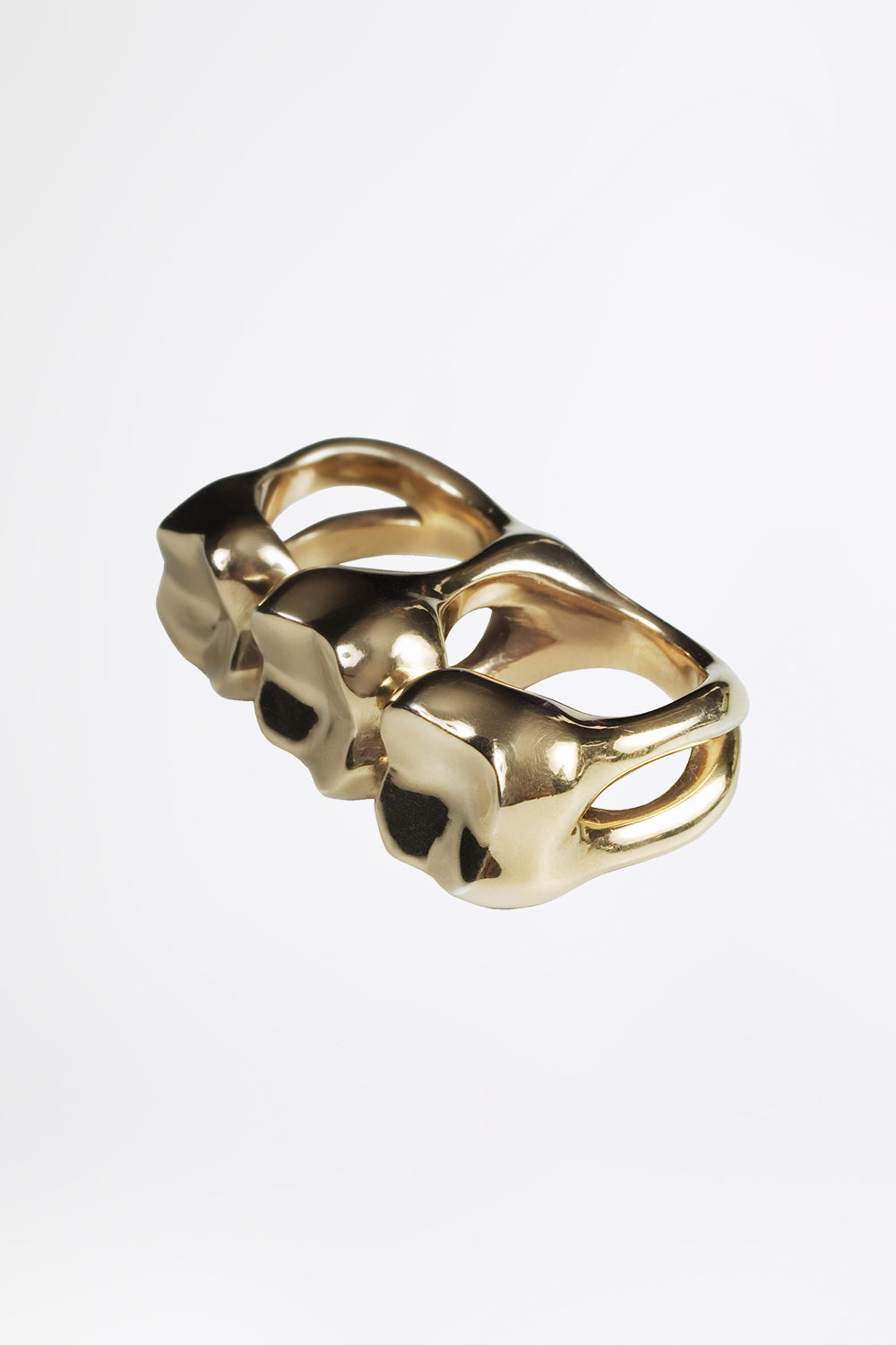 esther-perbandt-triple-tooth-ring-gold-edelstahl image 1