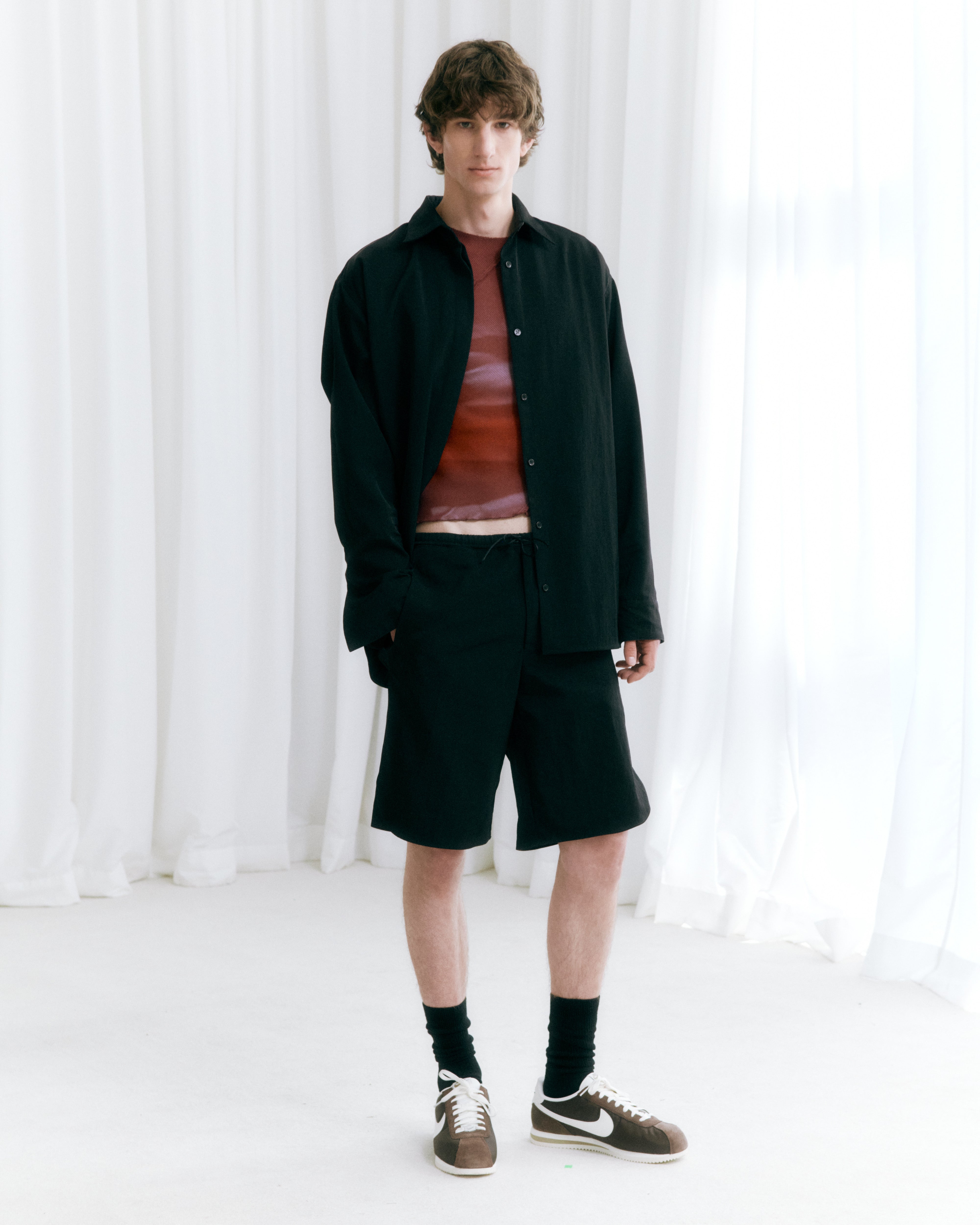 ioannes-nylon-shorts-kurze-hose-knielang-relaxed-deadstock image 2