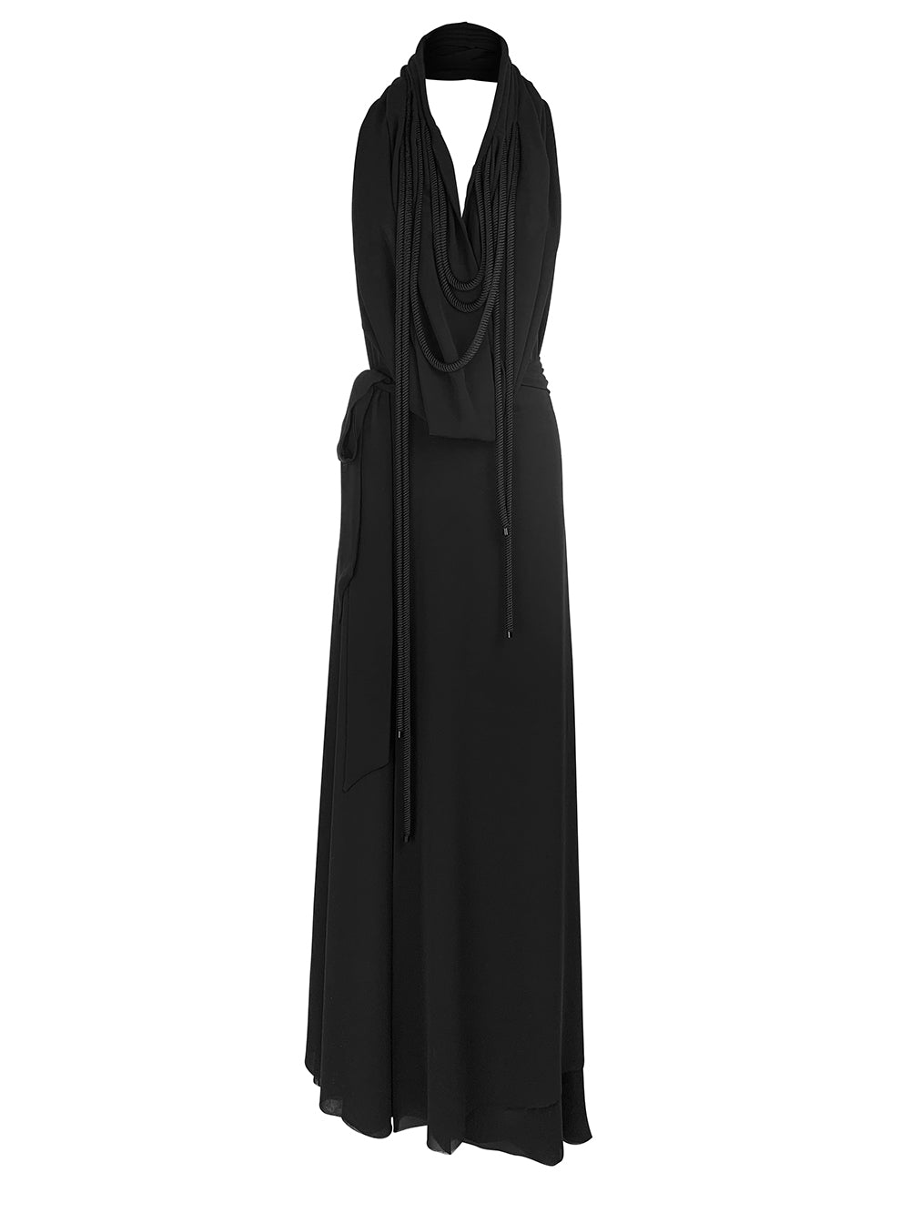 esther-perbandt-saturn-long-kleid-schwarz-wickelkleid image 6