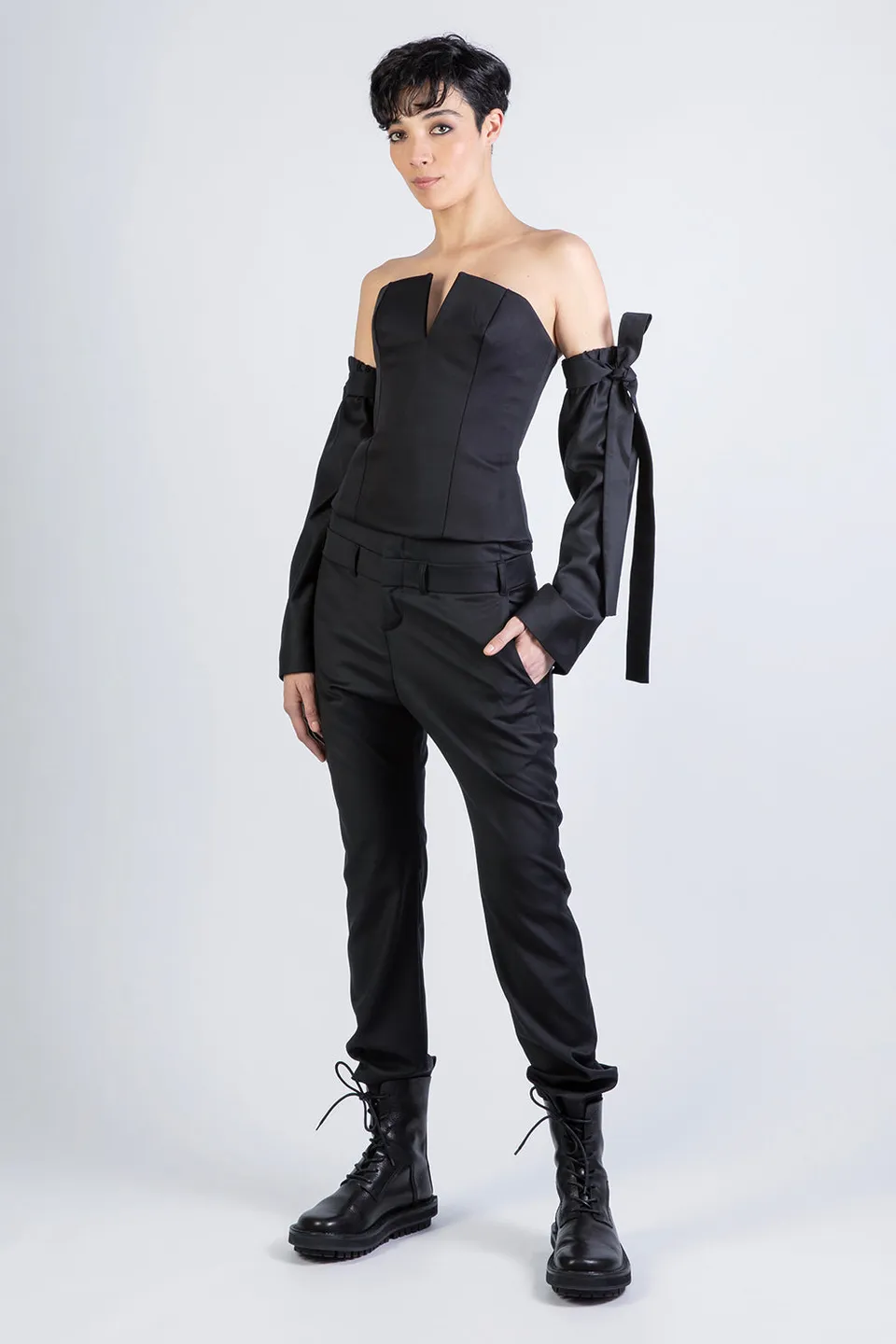 esther-perbandt-corsage-long-top-damen-schwarz-viskose-gr-34-42 image 1