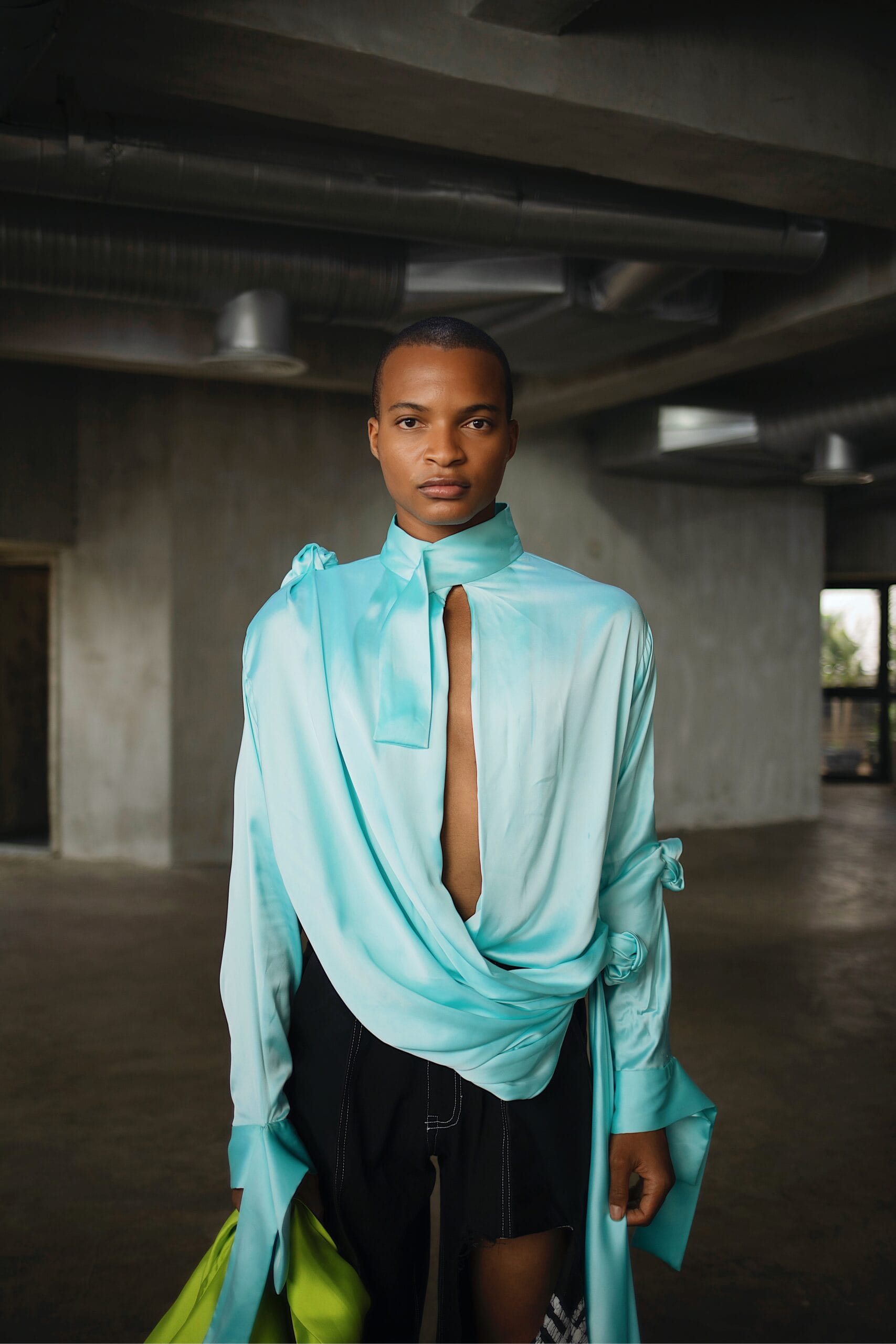 fruch-mariee-shirt-hemd-seidensatin-mit-knoten image 3