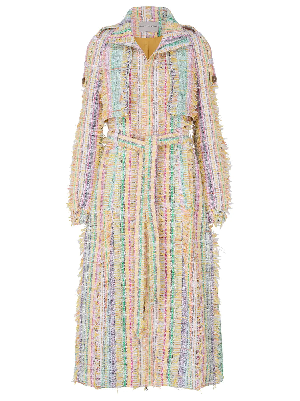 marcel-ostertag-damen-trenchcoat-tweed-pastel-multicolor image 1
