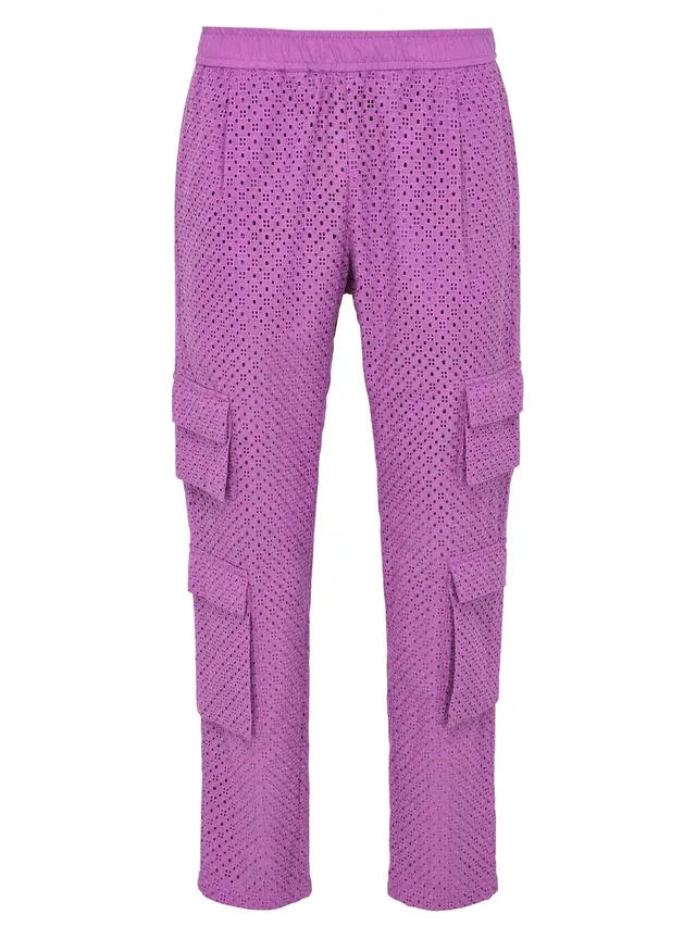 marcel-ostertag-cargohose-lochspitze-violett-m-baumwolle image 1