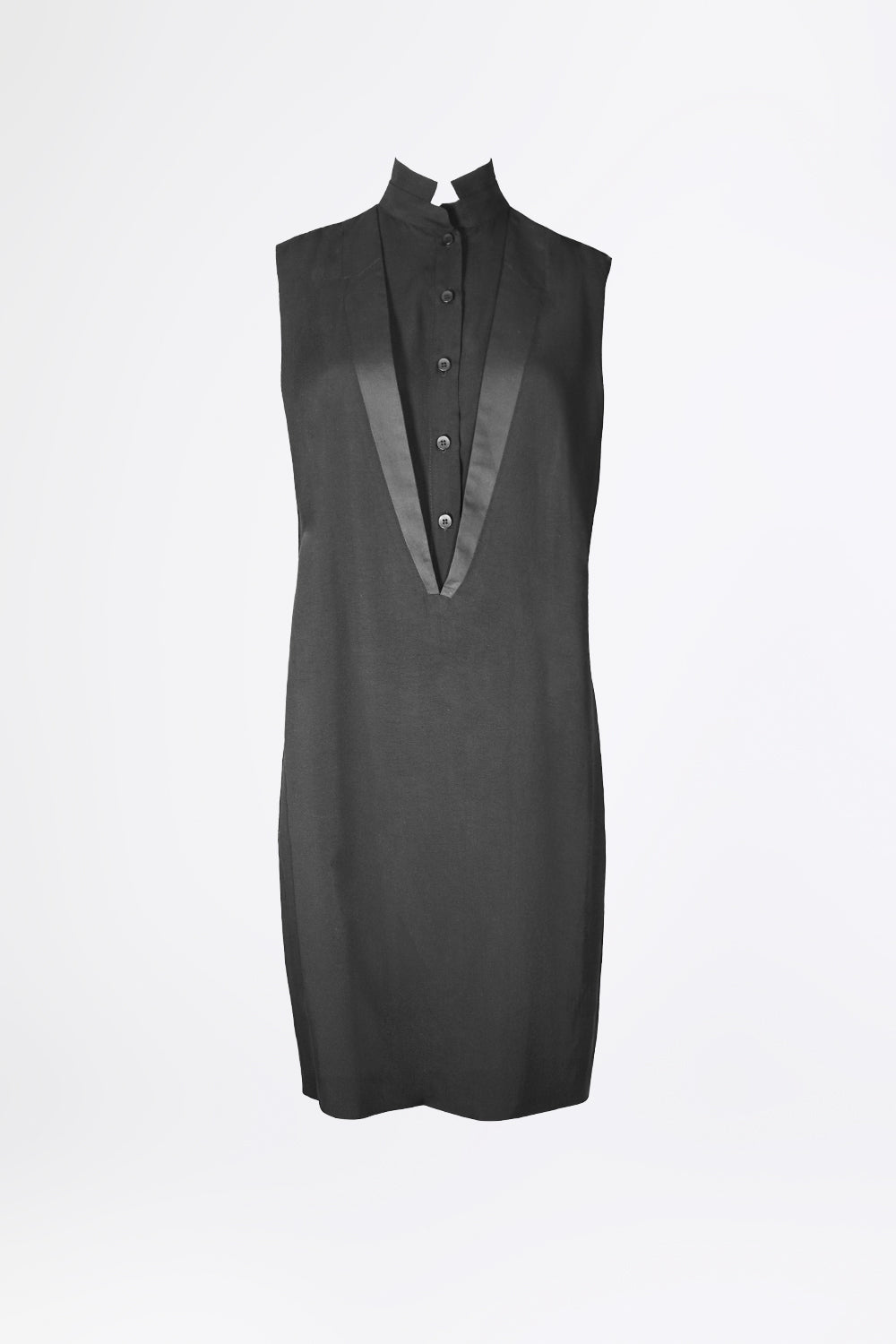 esther-perbandt-double-collar-kleid-damen-schwarz-38-viskose image 2