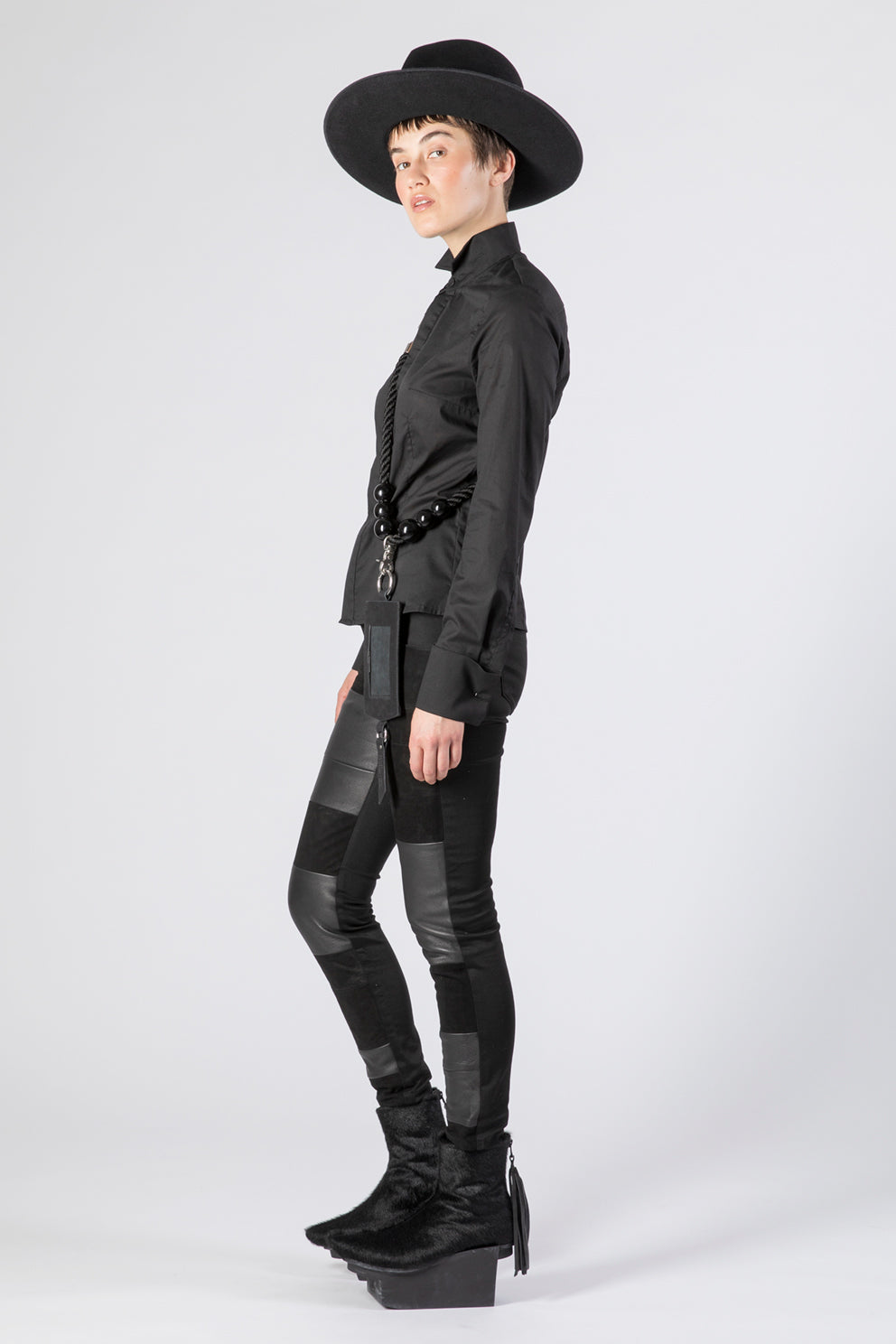 esther-perbandt-smoking-cotton-bluse-schwarz-slim-fit image 4